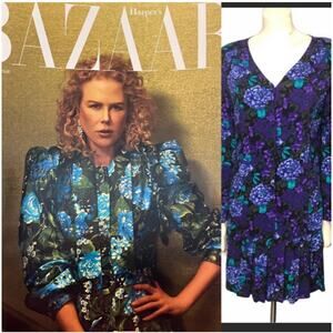 Express Vintage Early 90's Floral Drop-waist Dress